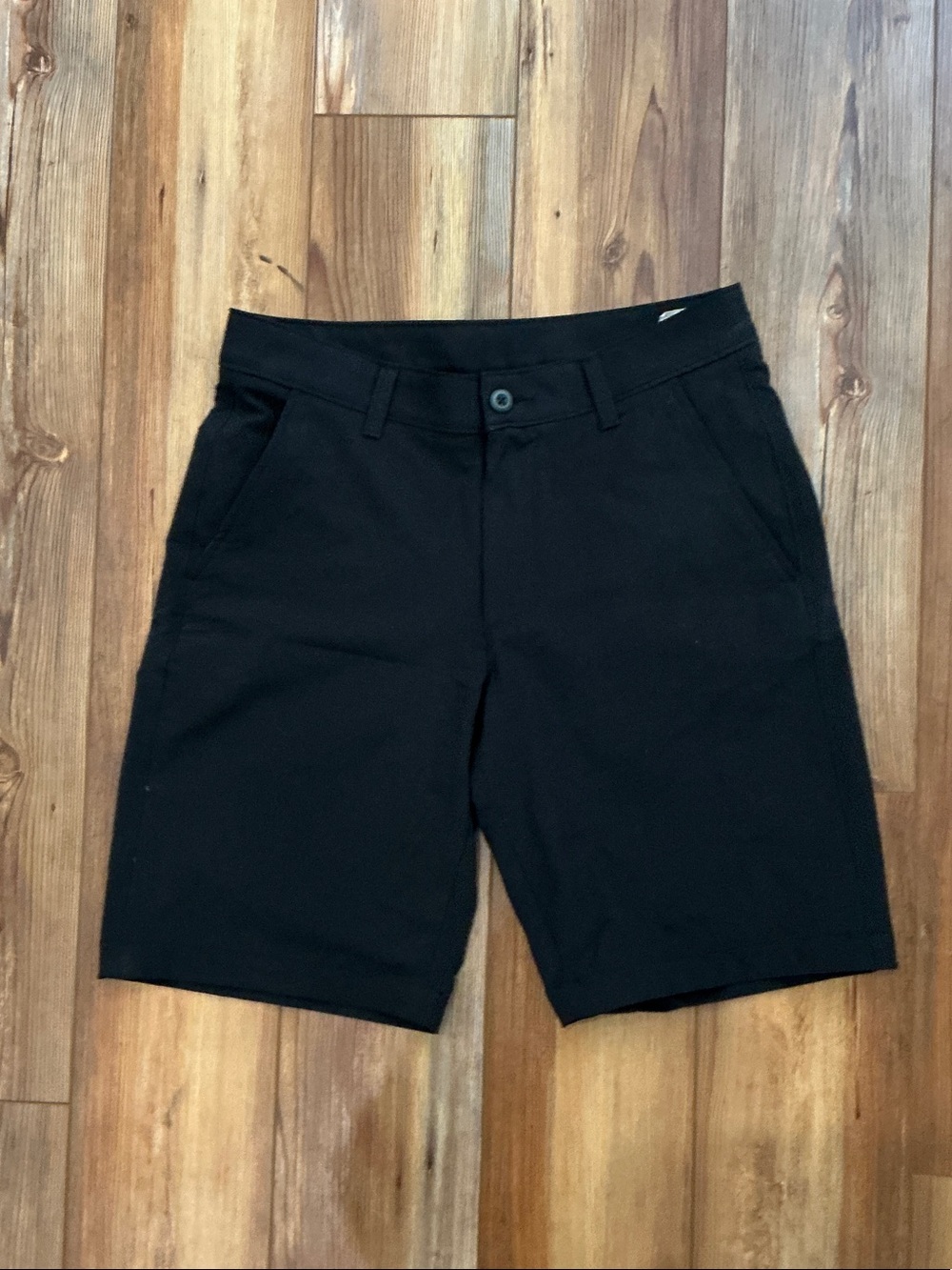 Under Armour Black Flat-Front Performance Shorts
